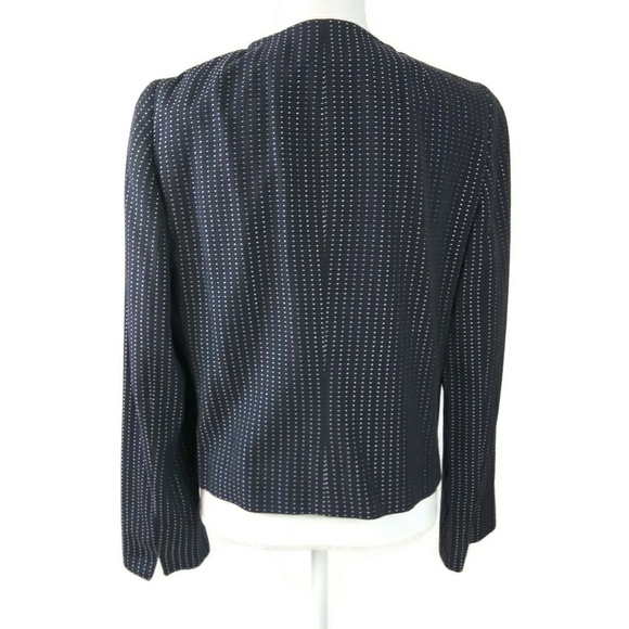Akris Punto Tweed Zip Up Jacket Size 12 Office Work Corporate Designer Feminine - Picture 2 of 7